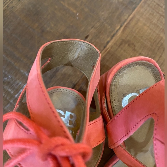 Gianni Bini Block Heel Sandal Size 9 Coral - Picture 4 of 12